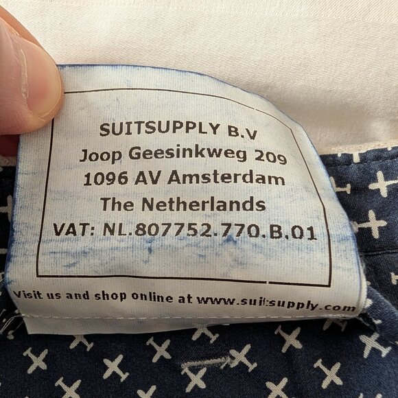 NWOT Suitsupply Vitale Barberis Canonico Ivory Flannel Wool Pants EU50 W32xL31 - Picture 3 of 6